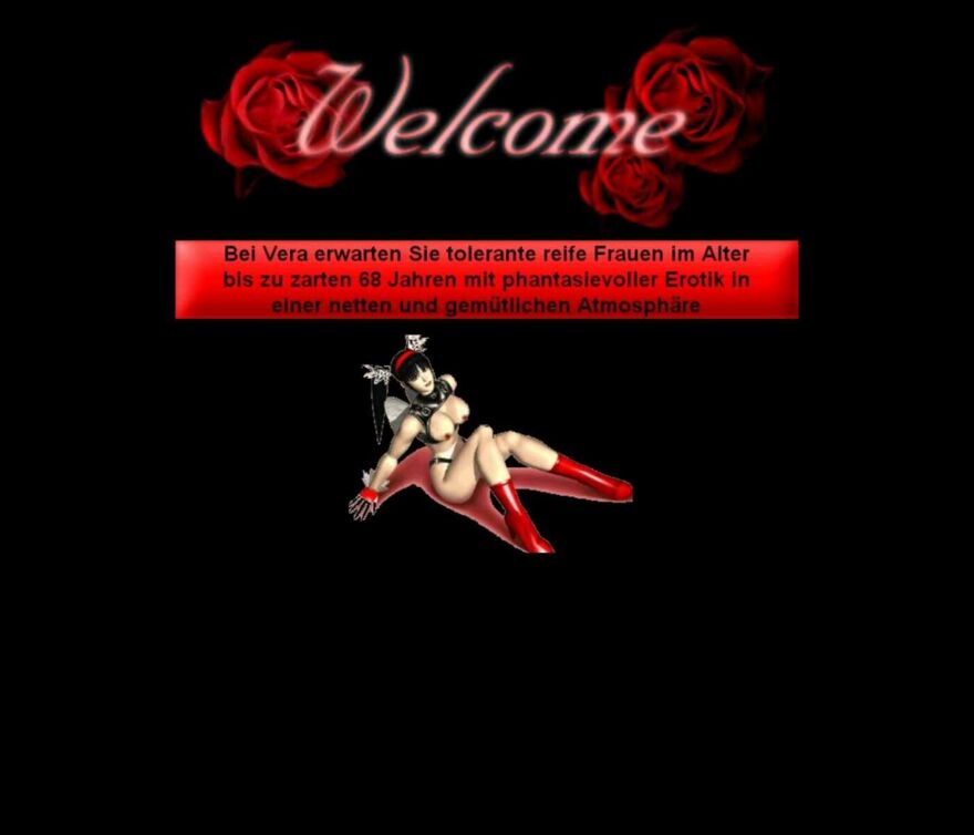 Screenshot der Webseite des ehemaligen Bordells bei Vera