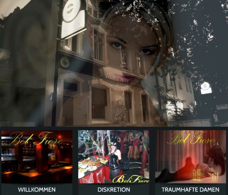 Screenshot der Webseite des ehemaligen Erotik-Nachtclubs Belfiore