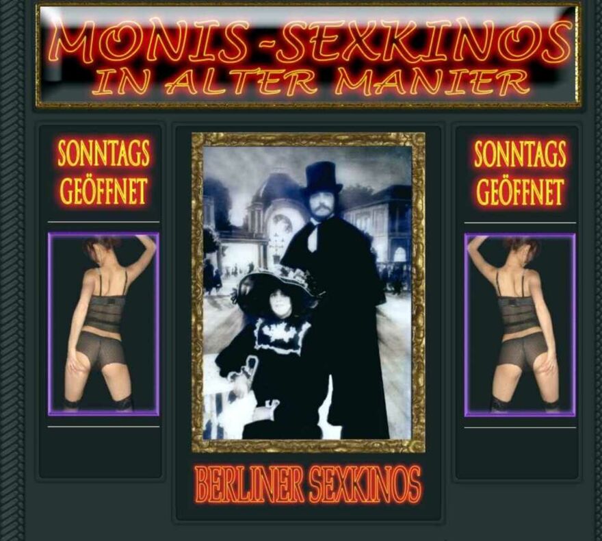 Screenshot der Webseite von Monis Sexkino In Alter Manier in Berlin-Chalottenburg
