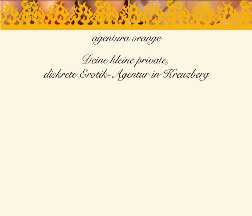 Screenshot der Webseite des ehemaligen Bordells Agentura Orange