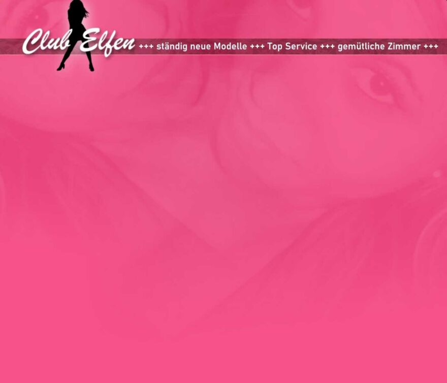 Screenshot der Webseite des ehemaligen Bordells Club Elfen