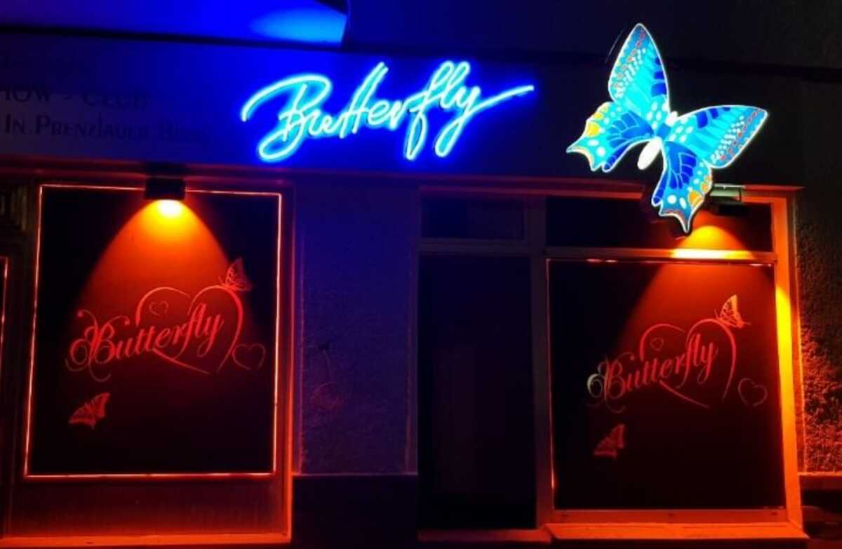 Eingang des Club Butterfly in Berlin-Prenzlauer Berg